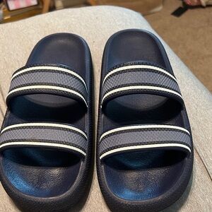 Women’s Navy and Blueberry Victoria’s Secret Slide Sandals